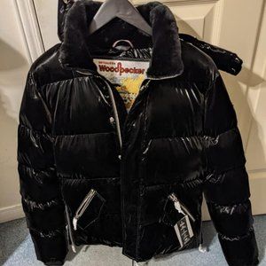 WOODY BOMBER JACKET - ALL WET BLACK